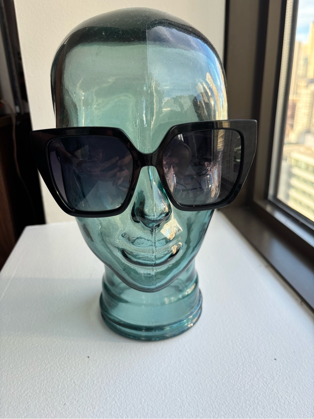 Classic Oversized Black Square Women's Sunglasses